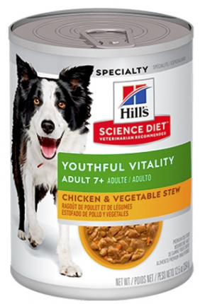 Hill's Science Diet - Adult 7 Youthful Vitality Chicken & Vegetable Lata 12,5OZ Adult 7 Youthful Vitality Chicken & Vegetable